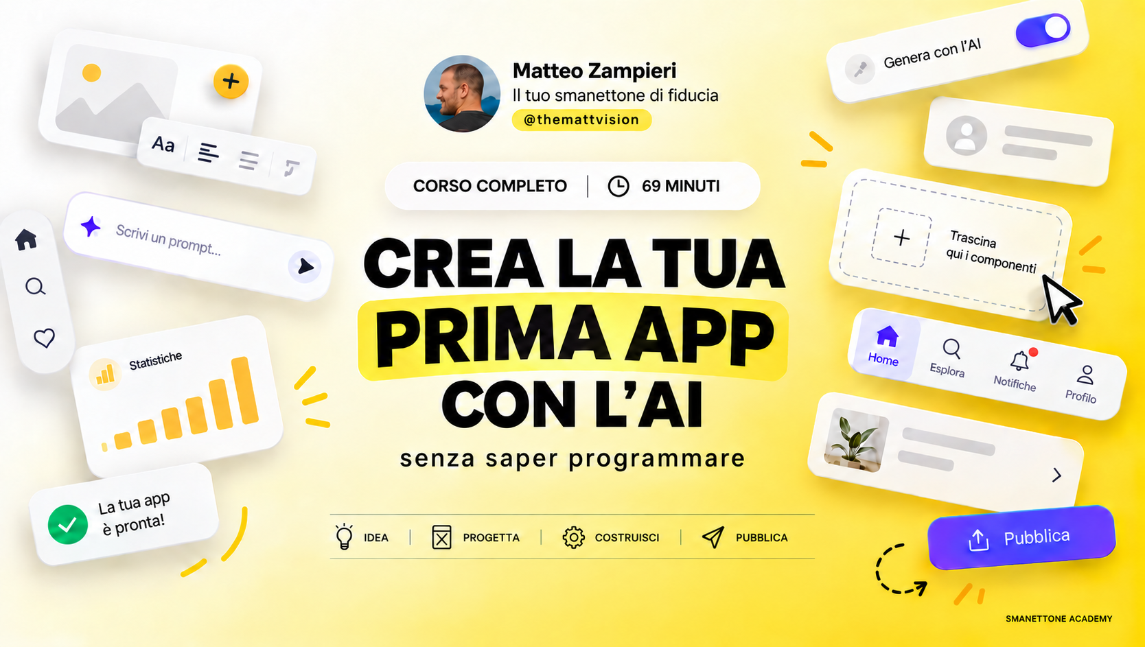 Copertina del corso Crea la tua prima app con l’IA